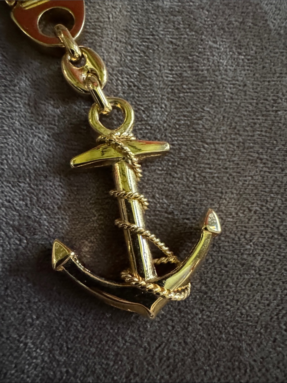 Celine Gold Anchor Keychain Clip Or Bag Charm - Picture 3 of 6